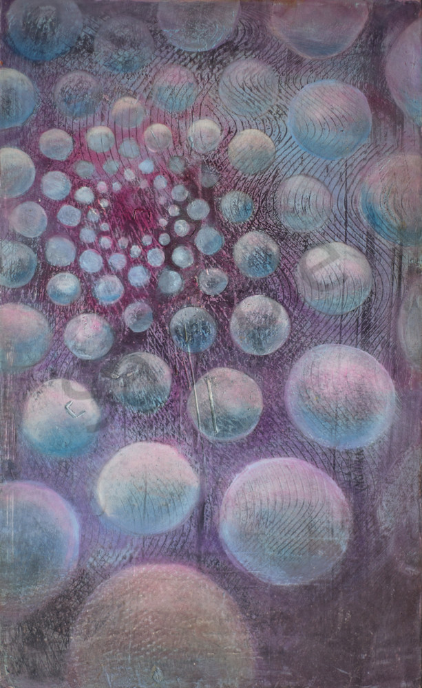 Purple Circles Art | FireFlower Art