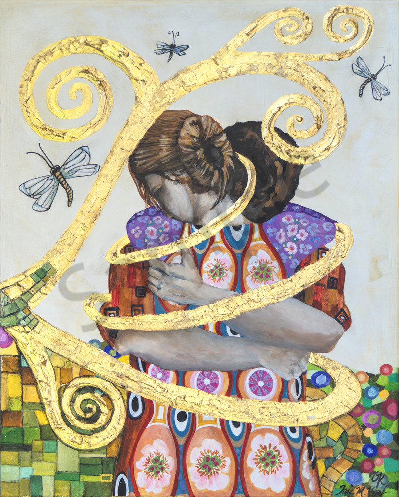 Designs by Teri | Teri Vereb Fine Art Paintings | Embracing Love Three | Klimt