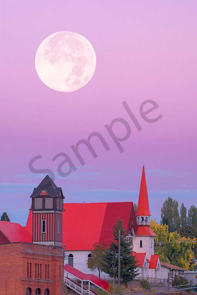 Church And Moon Art | Nelson Fine Art Printing