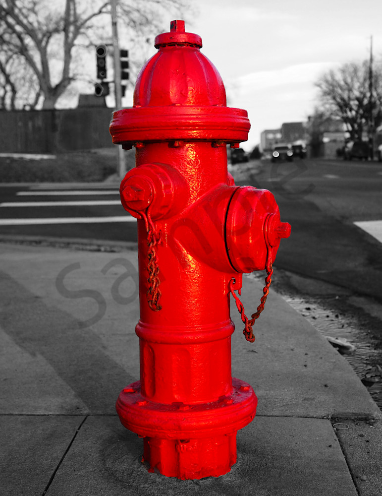 Red Fire Hydrant - Photograph | Dewey Mann Art photography, Artist Photographer Denver Colorado-photography