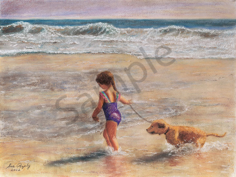 Best Friends At The Beach Art | Digital Arts Studio / Fine Art Marketplace