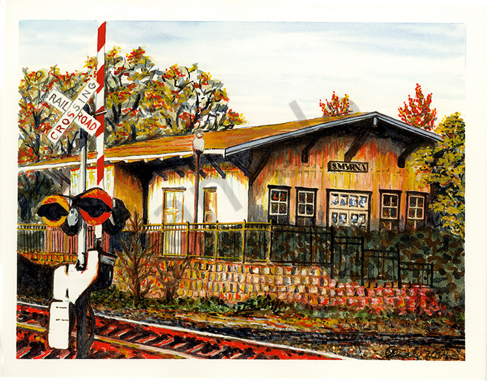 Smyrna Railroad Station Art | Digital Arts Studio / Fine Art Marketplace