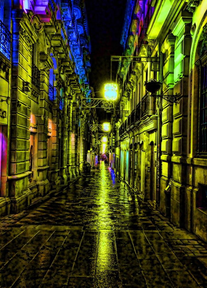 Granada Street At Night|Fine Art Photography by Todd Breitling|Graffiti and Street Photography|Todd Breitling Art