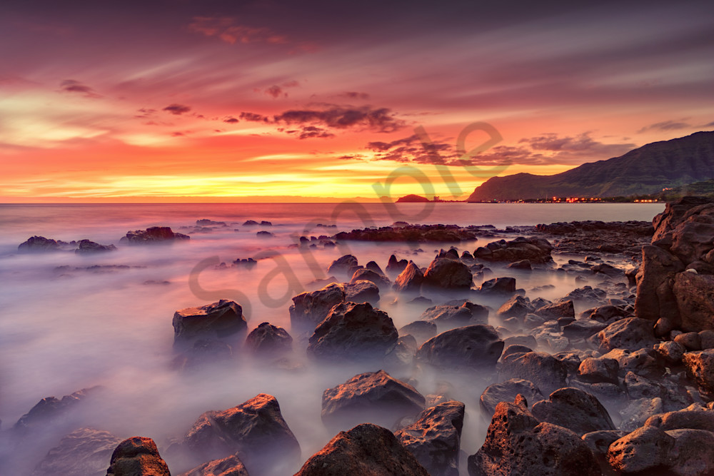 Hawaii Beach Photography Dreamy Shore of Waianae by Peter Tang