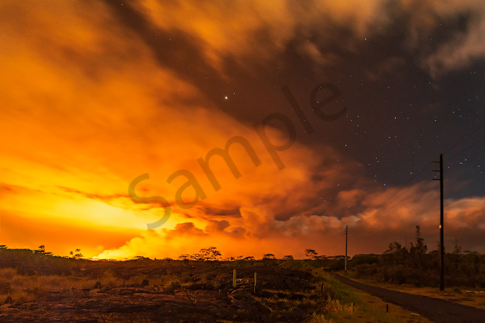 Hawaii Lava Photography | Eruptions Past the Pahoa Flow by Peter Tang