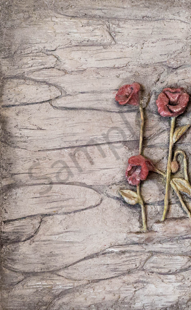 Poppies (Left) Art | Lafille Gallery