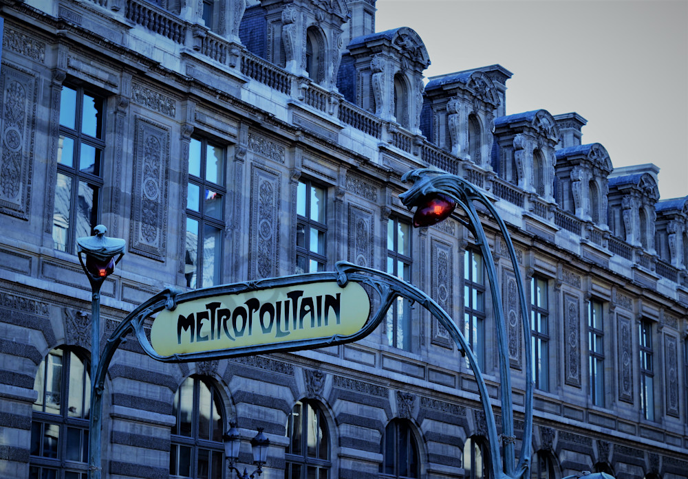 Paris Blue Metro Art | ARTHOUSEarts