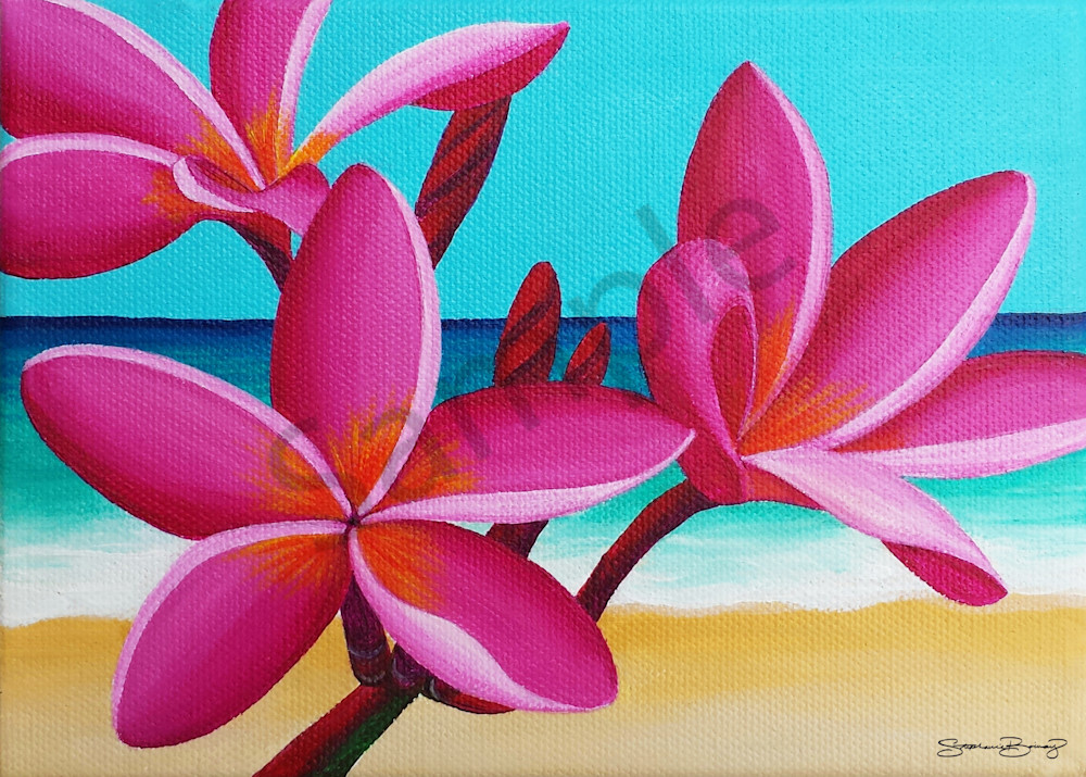 Hawaii Art | Ocean Flowers by Stephanie Boinay