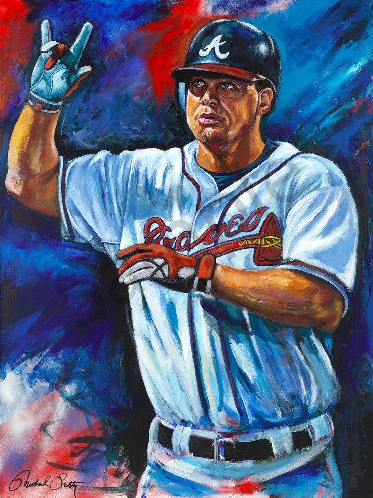Atlanta Braves Chipper Jones Painting