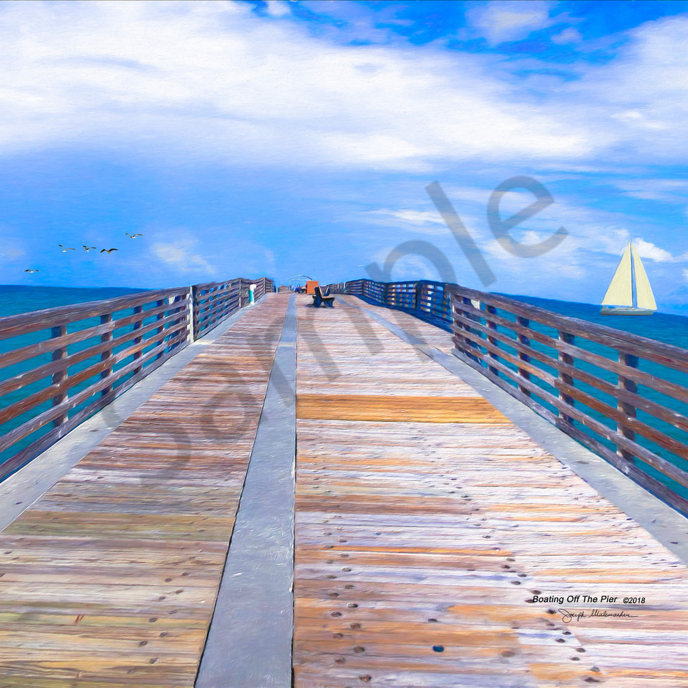 Boating Off The Pier - The Gallery Wrap Store