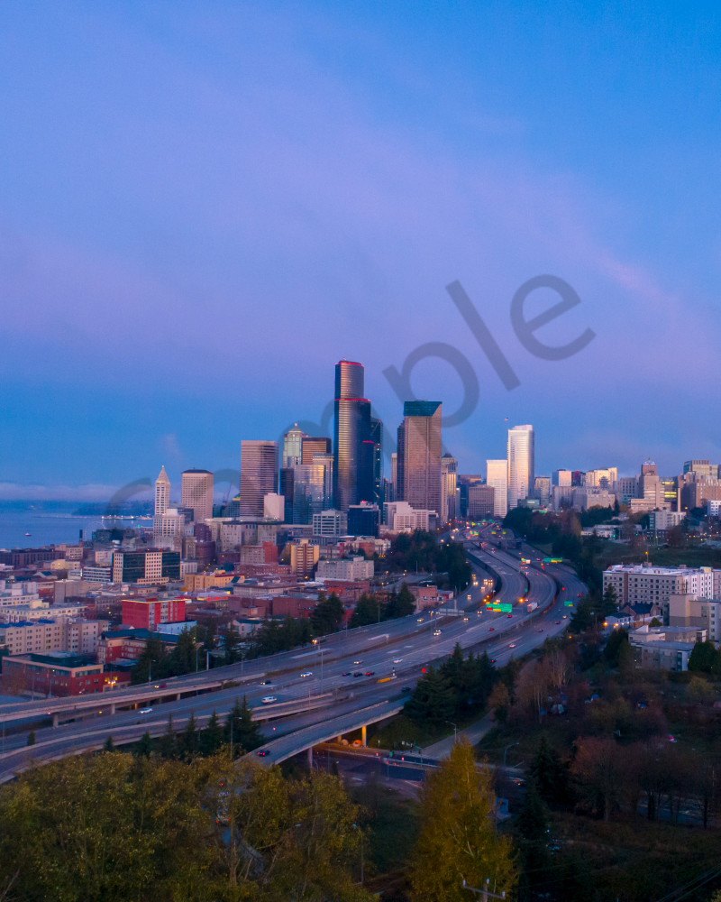 Seattle, skyline in the morning light.
