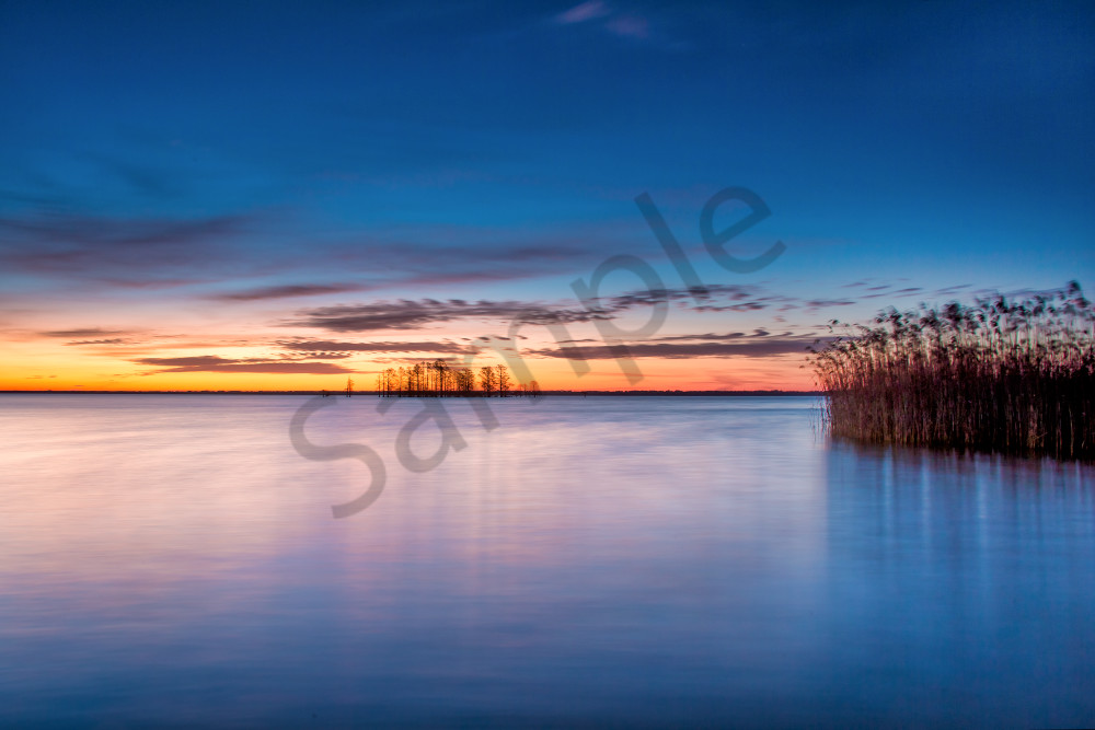 Poetry Of Dawn - Beautiful Sunrise at Lake Mattamuskeet by Robbie George Photography