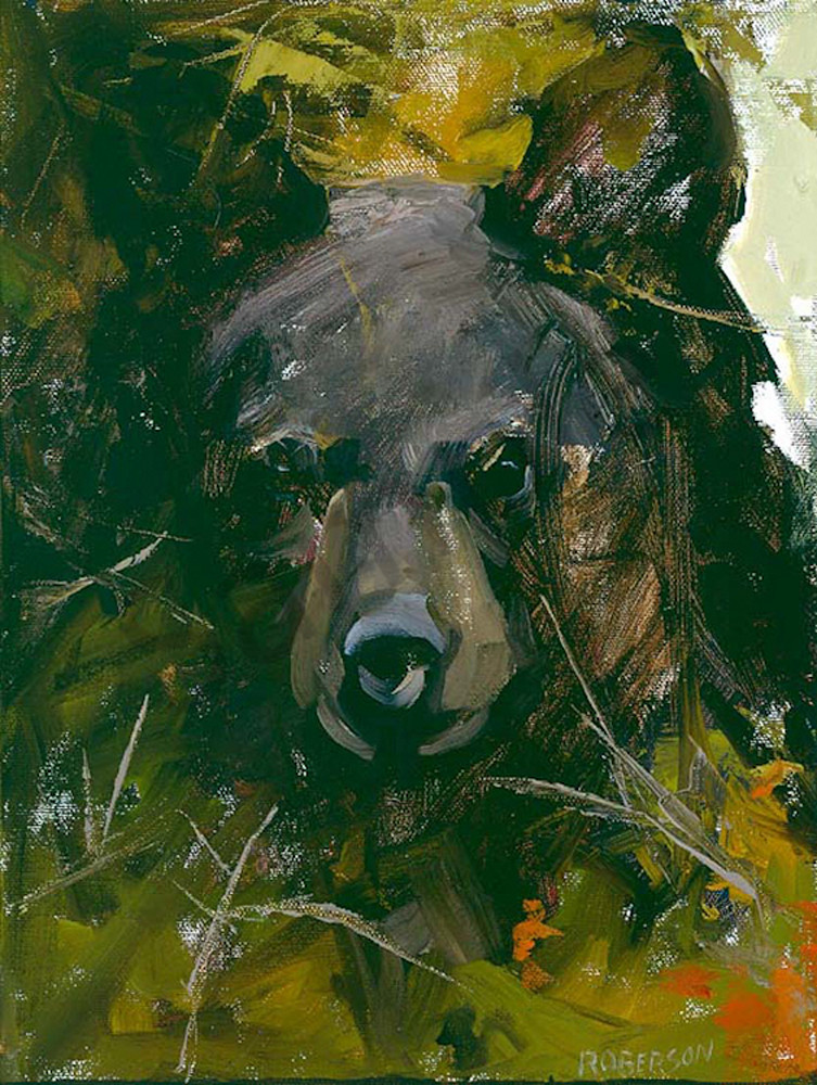 A Young Black Bear Art | Mary Roberson