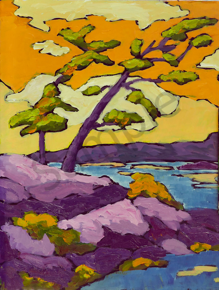 Two Trees On A Point Art | Keith Thirgood