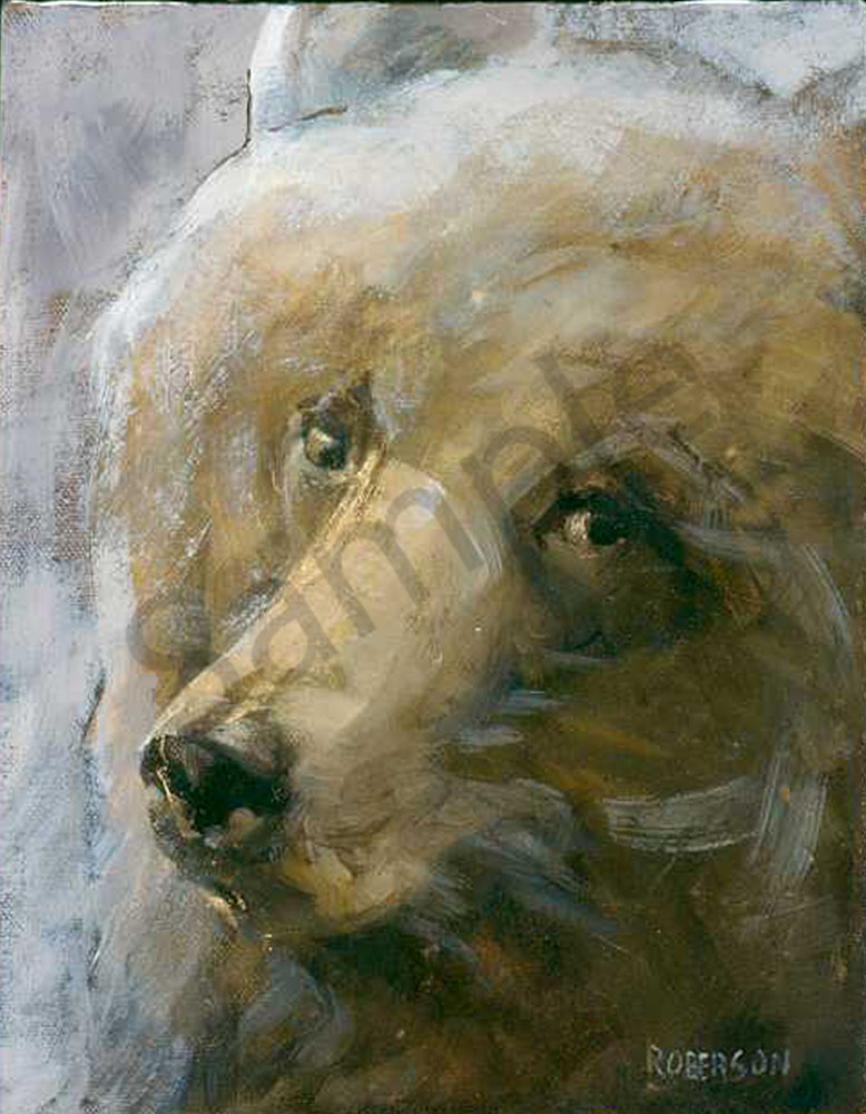 Up Close Grizz Art | Mary Roberson