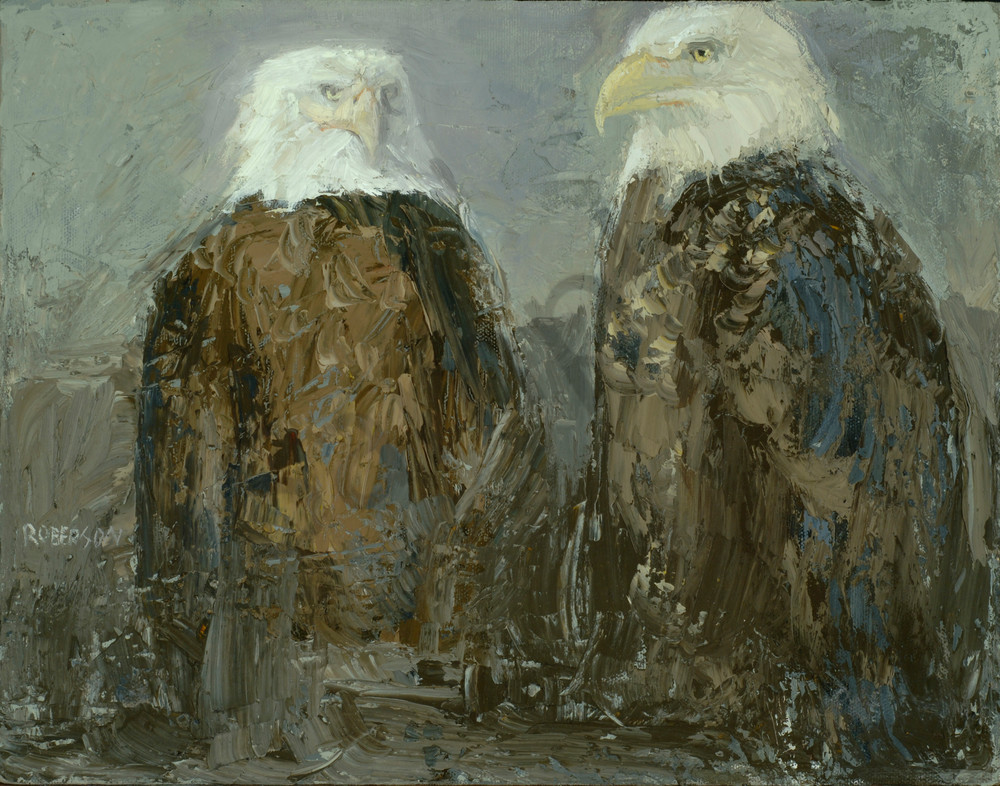 A Pair Of Eagles Art | Mary Roberson