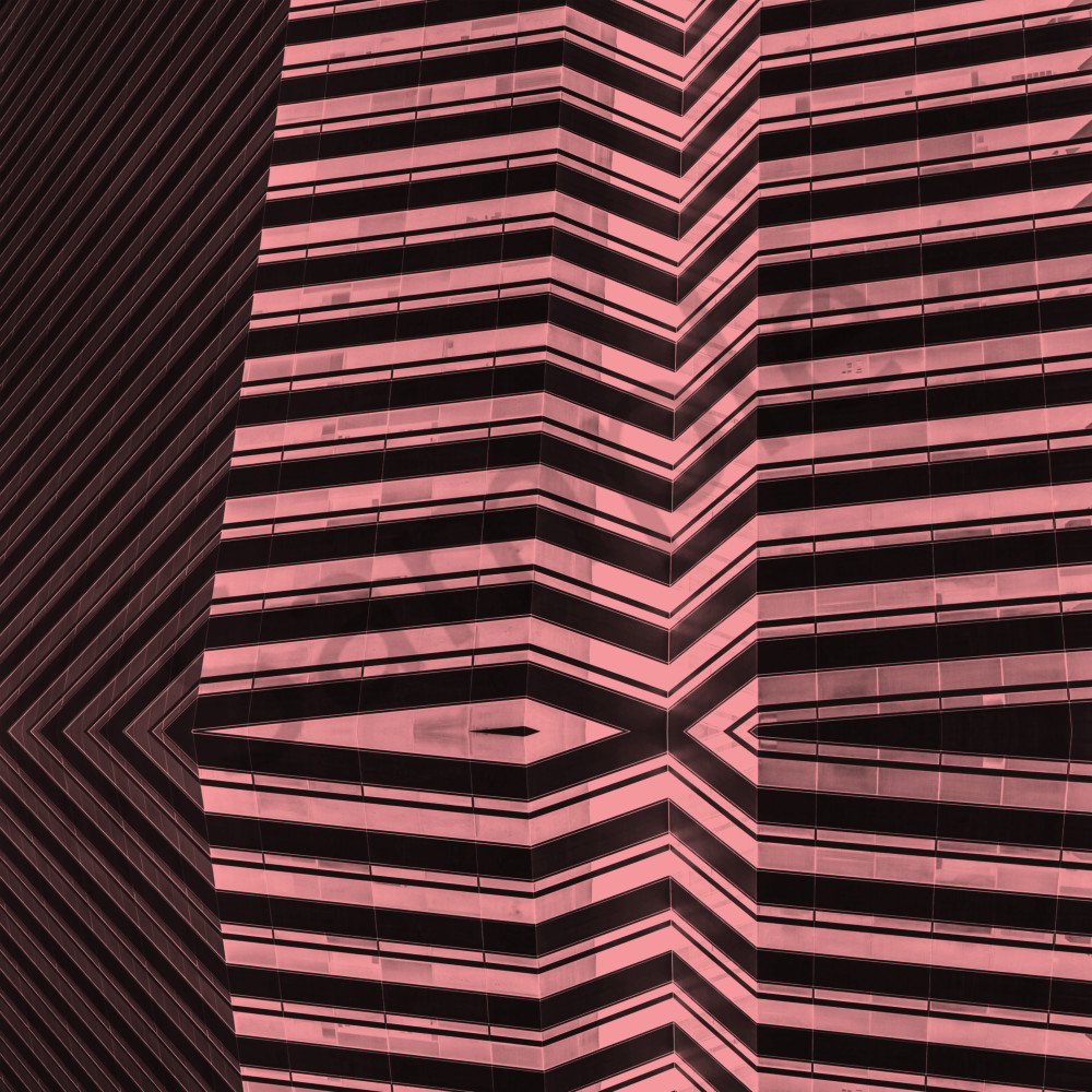 Pink Stripes Square Halftone Art | seelikeshane