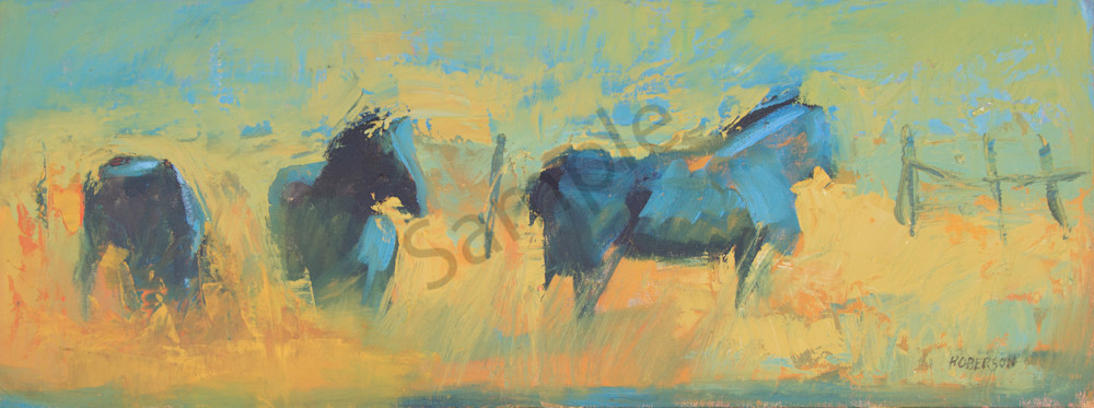 Blue Horses Art | Mary Roberson