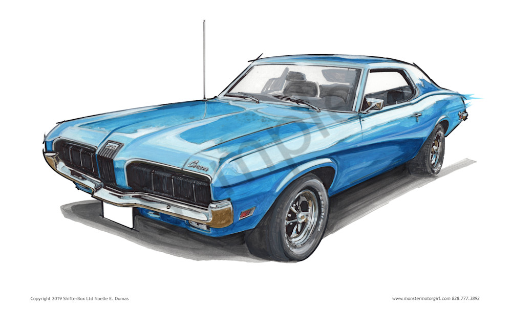 1968 Mercury Cougar custom blue