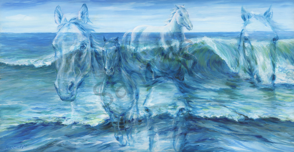 "Horses As The Waves" by Cnadian artist Melani Pyke | Prophetics Gallery "Horses As The Waves" by Cnadian artist Melani Pyke | Prophetics Gallery