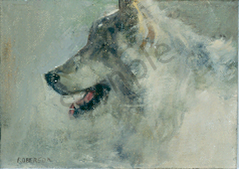 Panting Wolf Art | Mary Roberson