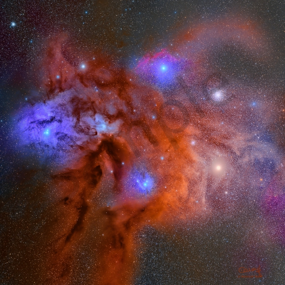 Rho Ophiuchi Cloud Complex Art | Dark Sky Images