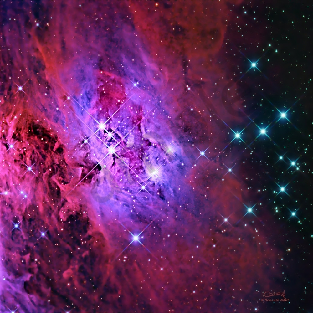 Running Man Nebula Photography Art | Dark Sky Images