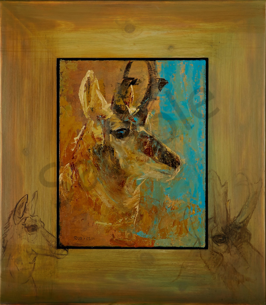 Three Pronghorn Art | Mary Roberson