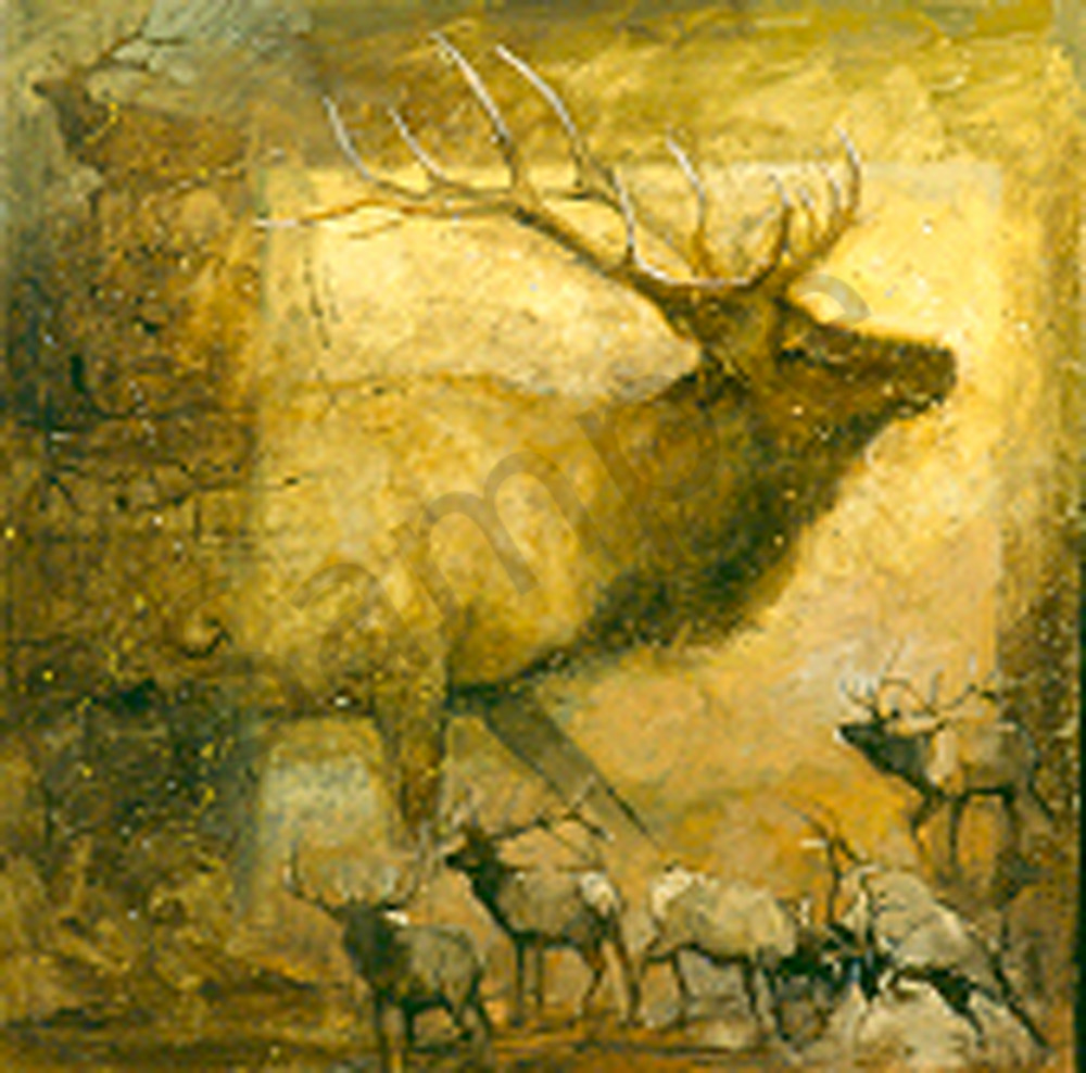 An Elk Story Art | Mary Roberson