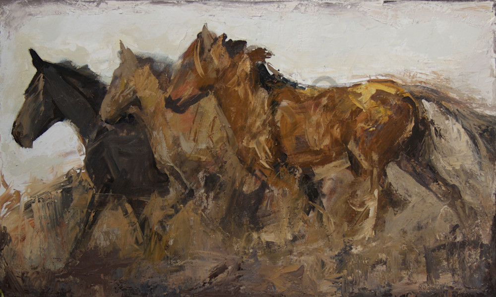 Horses Loves Freedom30x50 Art | Mary Roberson