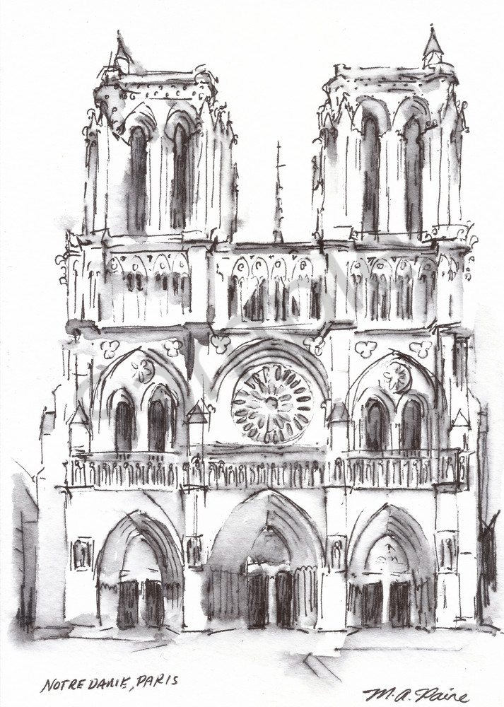 Notre Dame Cathedral Print