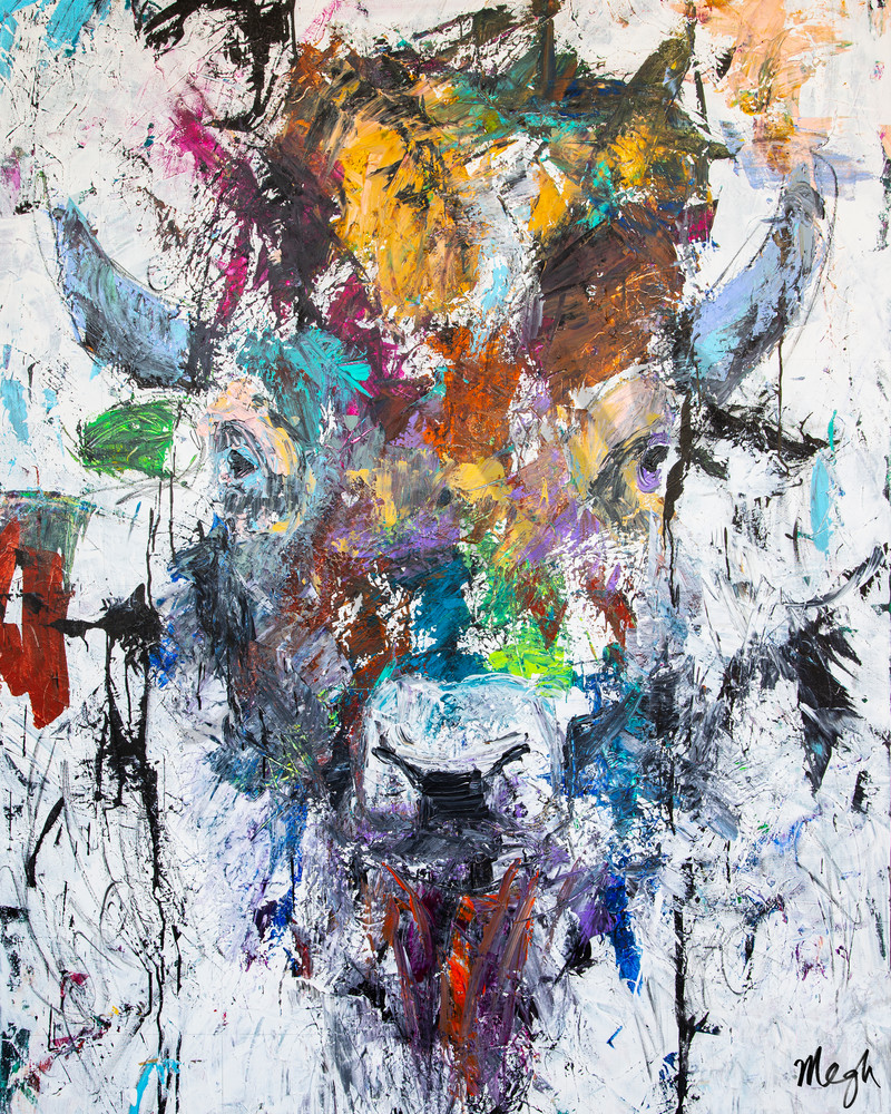 Mr Bison, Ink by KC Artist Megh Knappenberger 
