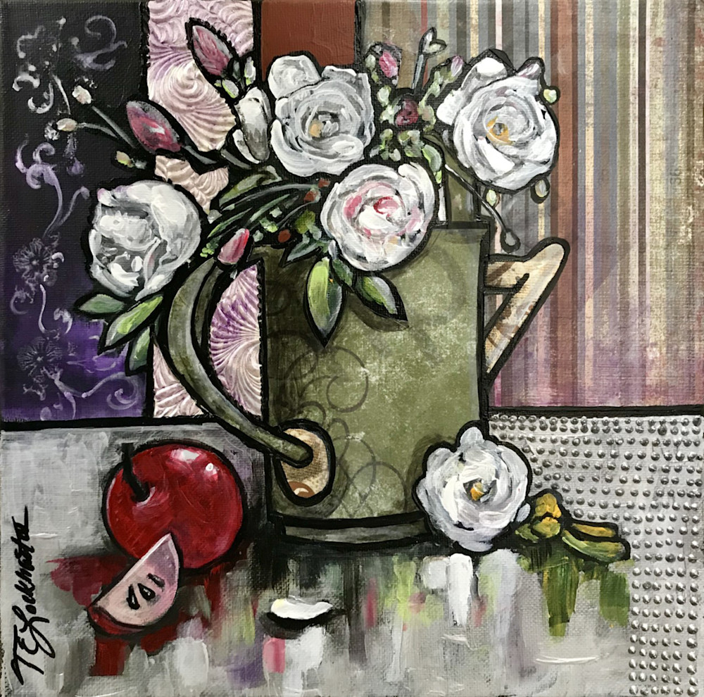 White Roses Fruit On The Vine Art | thomaselockhart