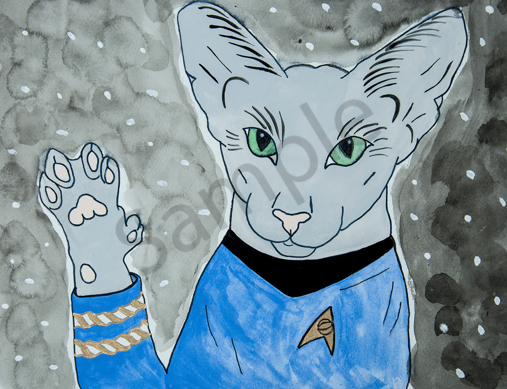 Star Trek Kittie 1 5x7 Art | arteparalavida
