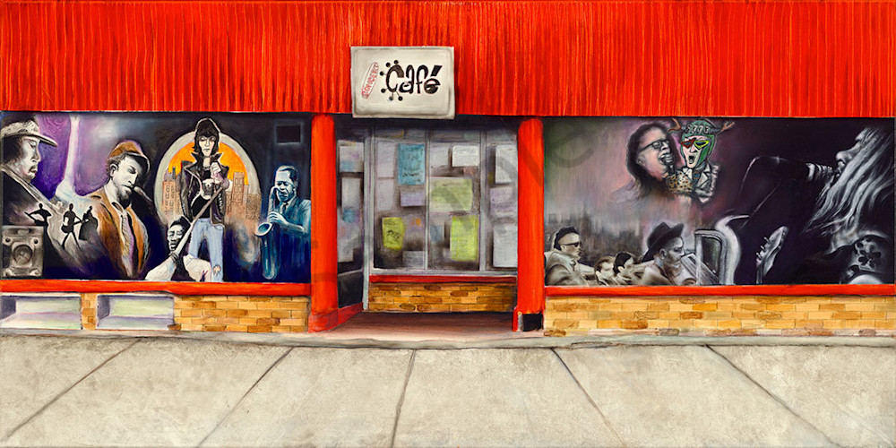 "Concert Cafe"  fine art print by Peter Koury.