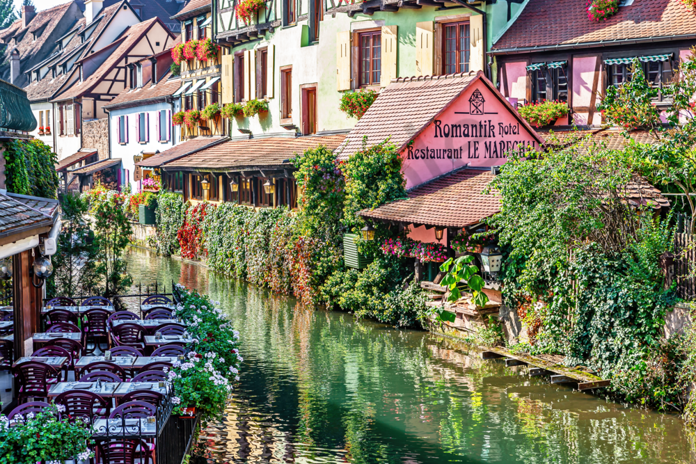 Garden Views, Waterways, Canals, Old Town, Colmar, France