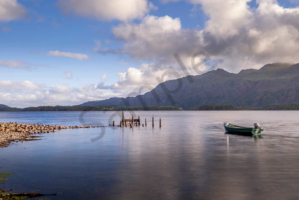 Boat on Loch Maree photo by Ivy Ho