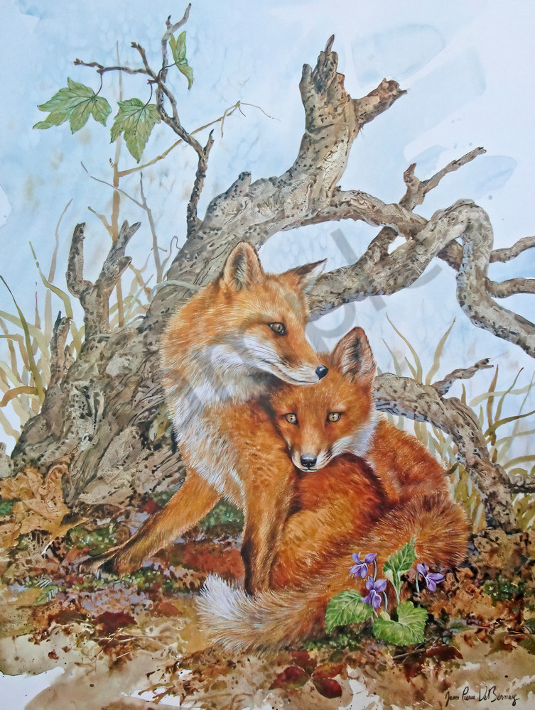 "Foxes" by Colorado Artist Jean Pierre DeBernay | Prophetics Gallery