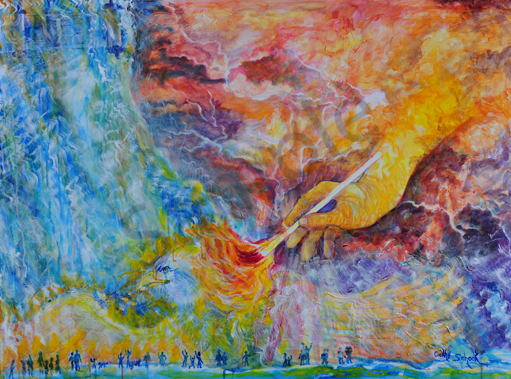 "One Touch Ignites My Soul" by Ohio Artist Cathy Schock | Prophetics Gallery