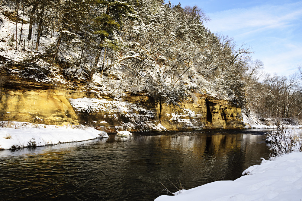 Winter Along The Whitewater River Art | LHR Images