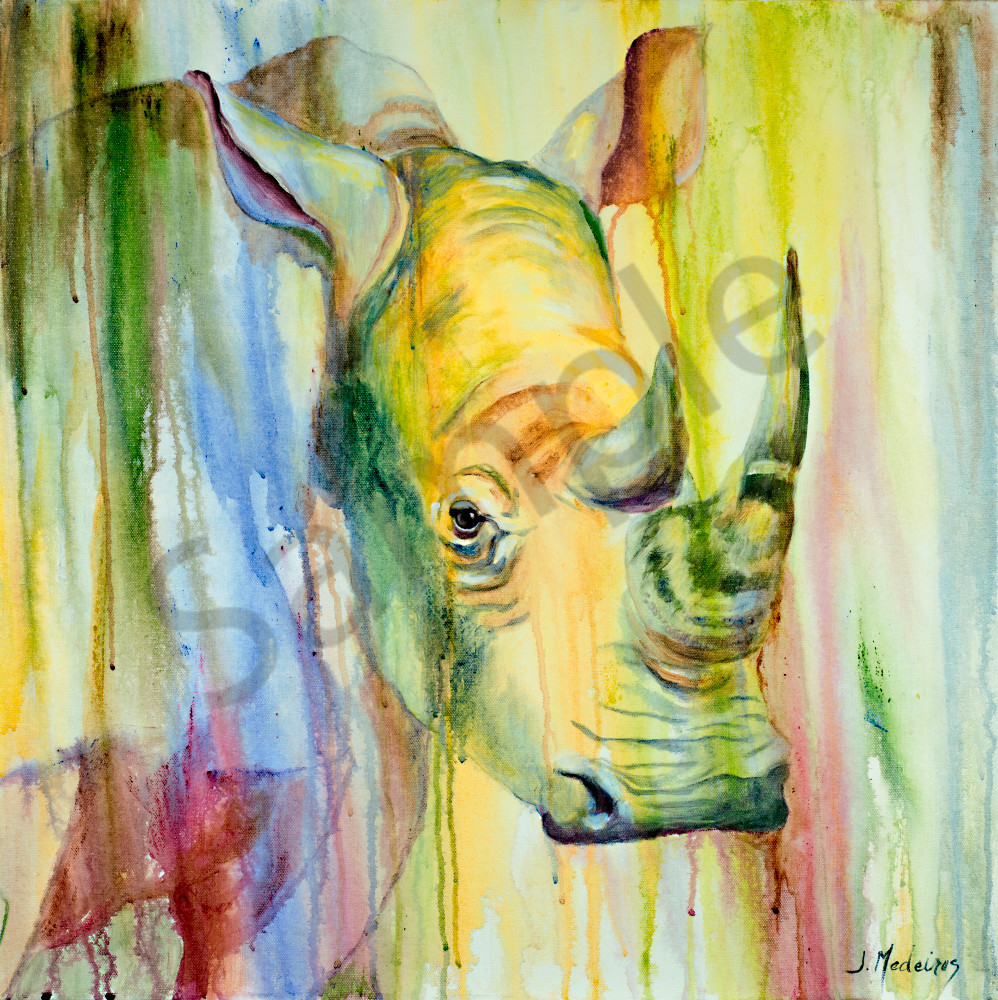 Rhino Of Timbavati Art | J. Medeiros Fine Art