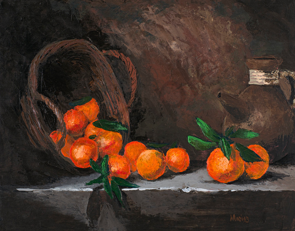 Oranges in a Basket - By Stephen Macias