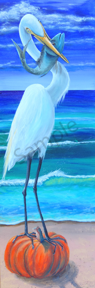 Egret Harvest Art | Shore Paintings