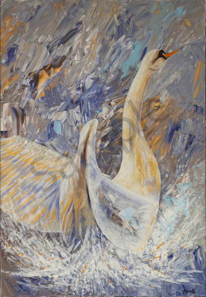 "Swan" by German Prophetic Artist Angela Günther | Prophetics Gallery