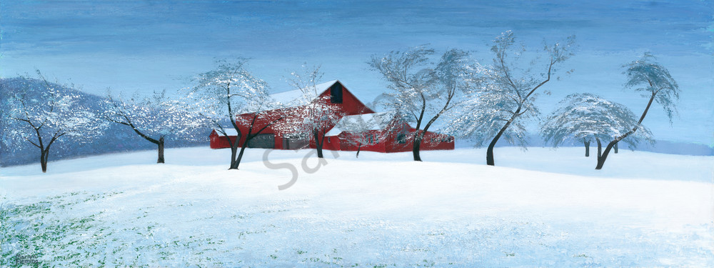 Orchard Frosting Painting