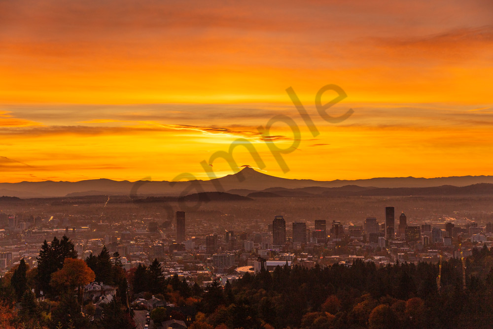 Mount Hood and a Portland Sunrise