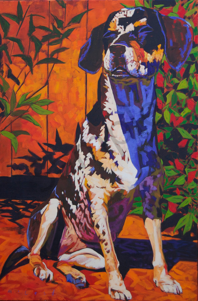 Sunshine Canine, fine art prints from original painting by Matt McLeod.
