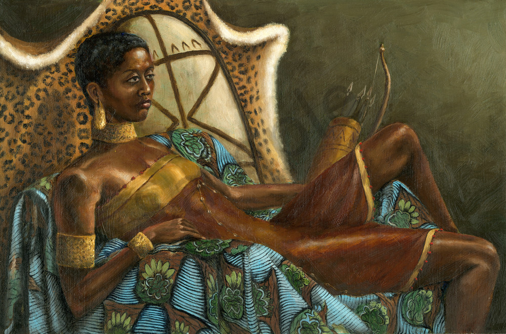 Nzingha, Warrior Queen Art | Roxana Sinex Art