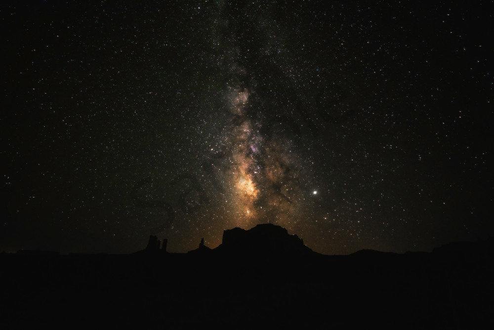 Standing on the Arizona and Utah border photographing the Milky Way