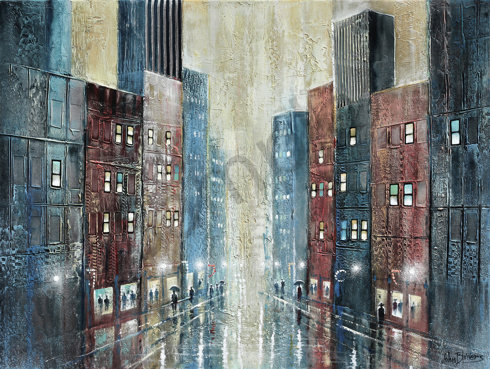City Rain  Art | John Blowers Art
